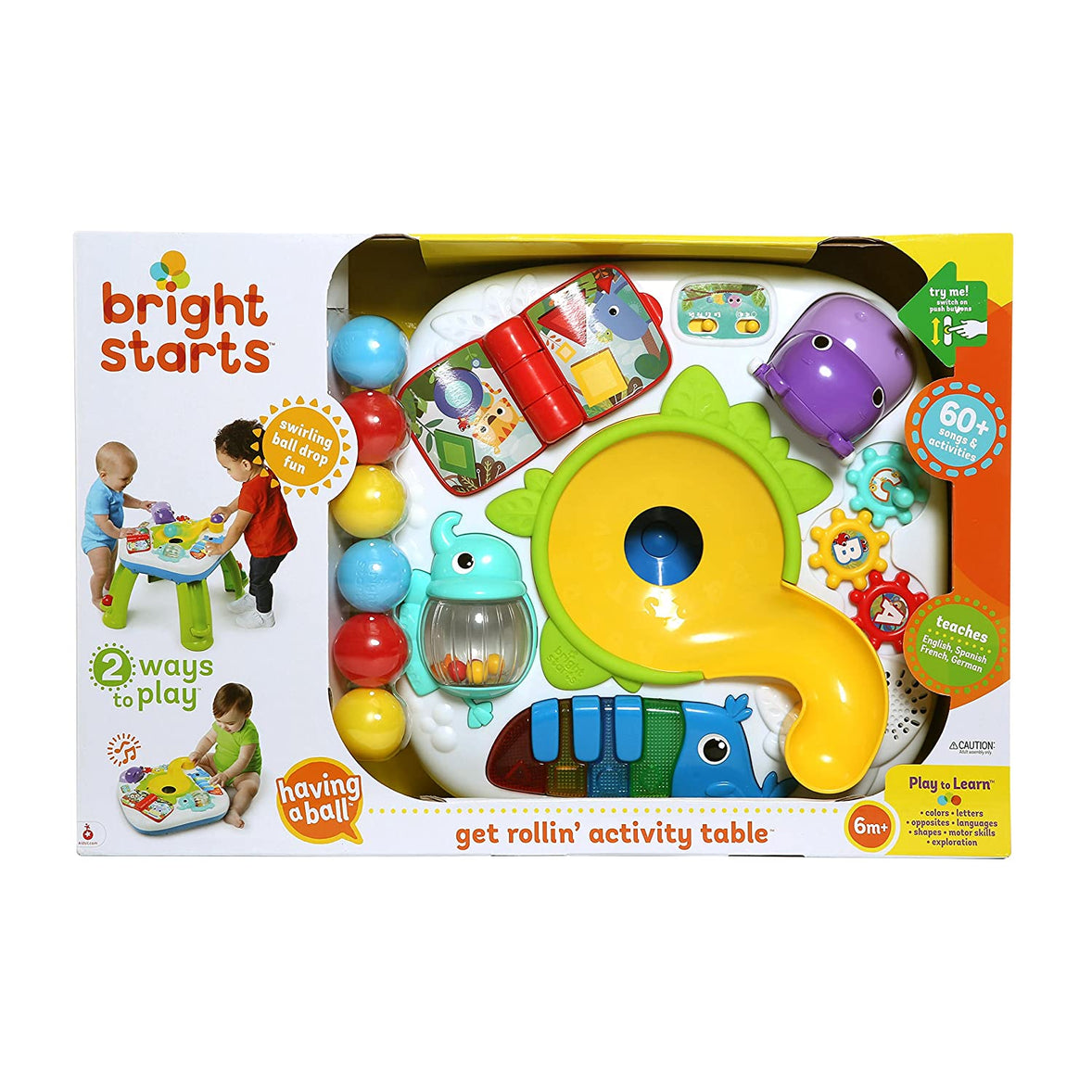 Kids2 Bright Starts Having-A-Ball Get Rollin Activity Table Update
