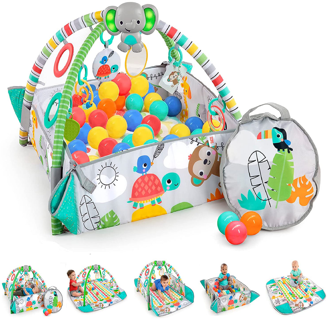 Bright Starts 5-IN-1 Your Way Ball Play Activity Gym & Ball Pit - MamaApp