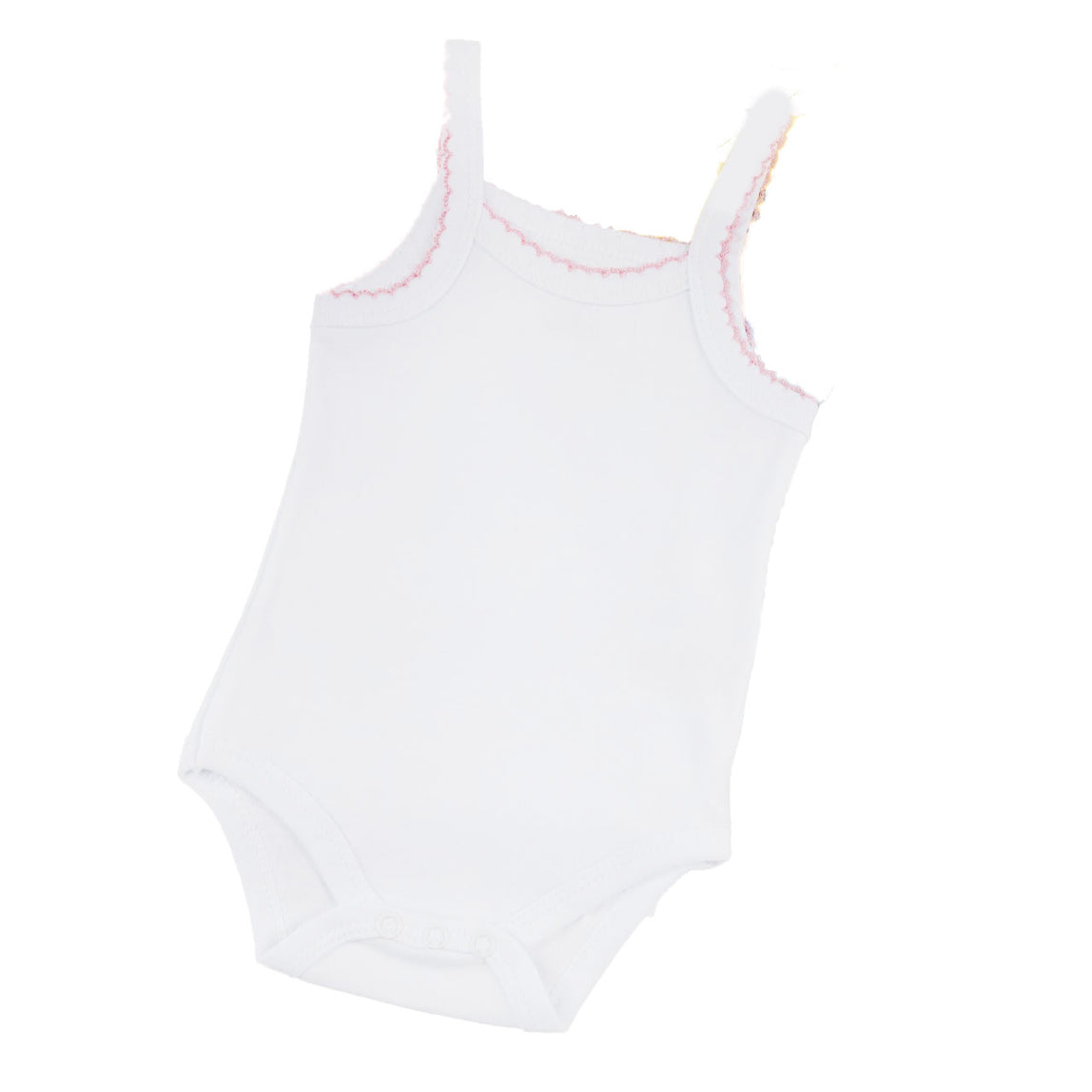 Londony 3pcs Sleeveless Baby Underwear for Girls - White & Pink - MamaApp