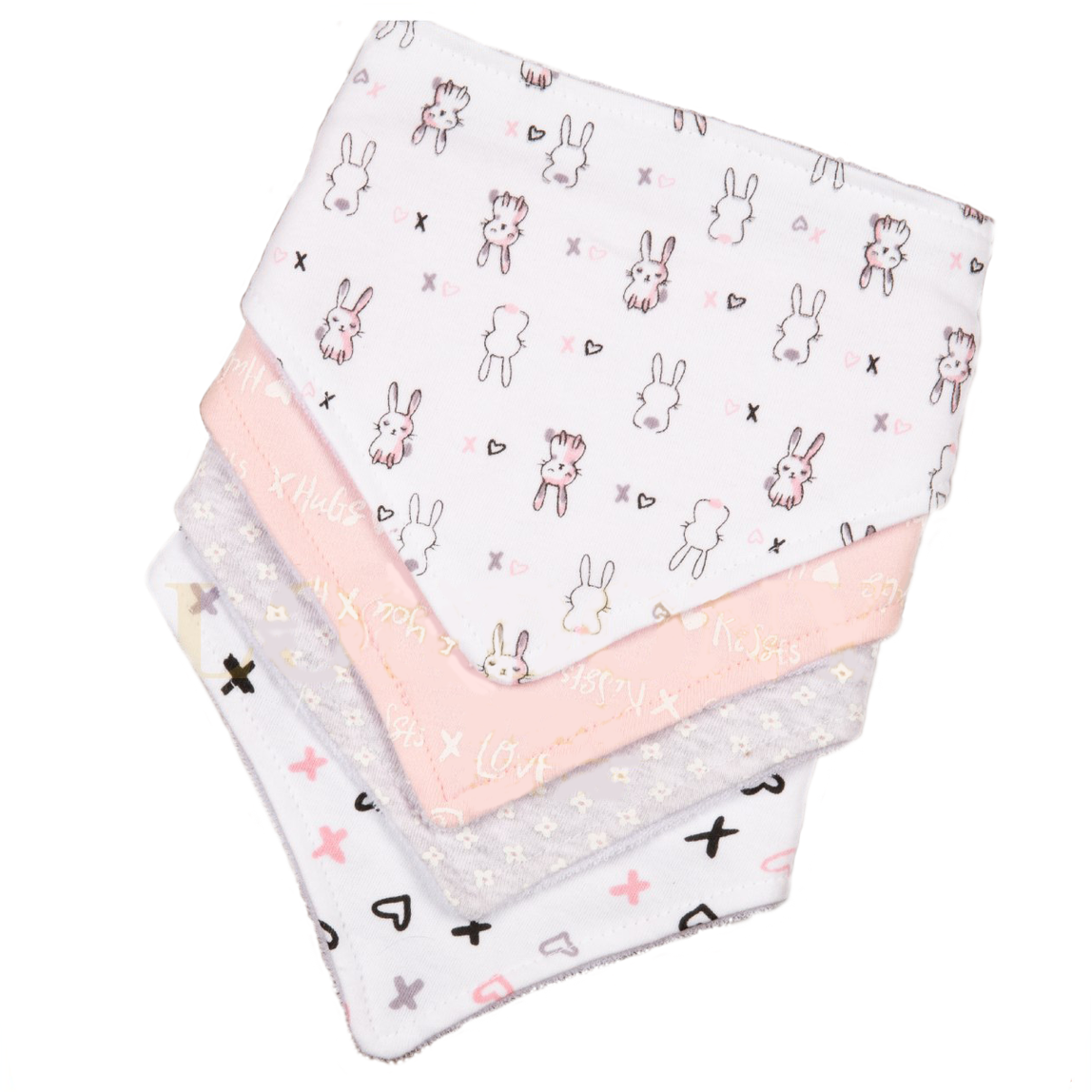 Londony Girls 4pcs Set Bibs - MamaApp