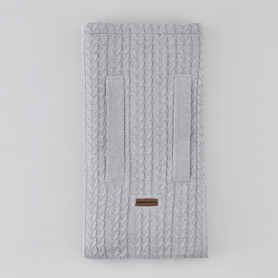 Loom Knits Envelope Classic with Holes for a Car Seat Knitted - Silver