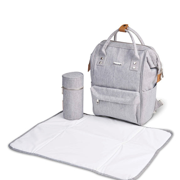 BabaBing Mani Backpack Changing Bag Grey- MamaApp