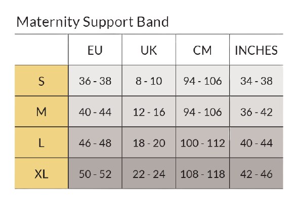 Carriwell Seamless Maternity Support Band Black
