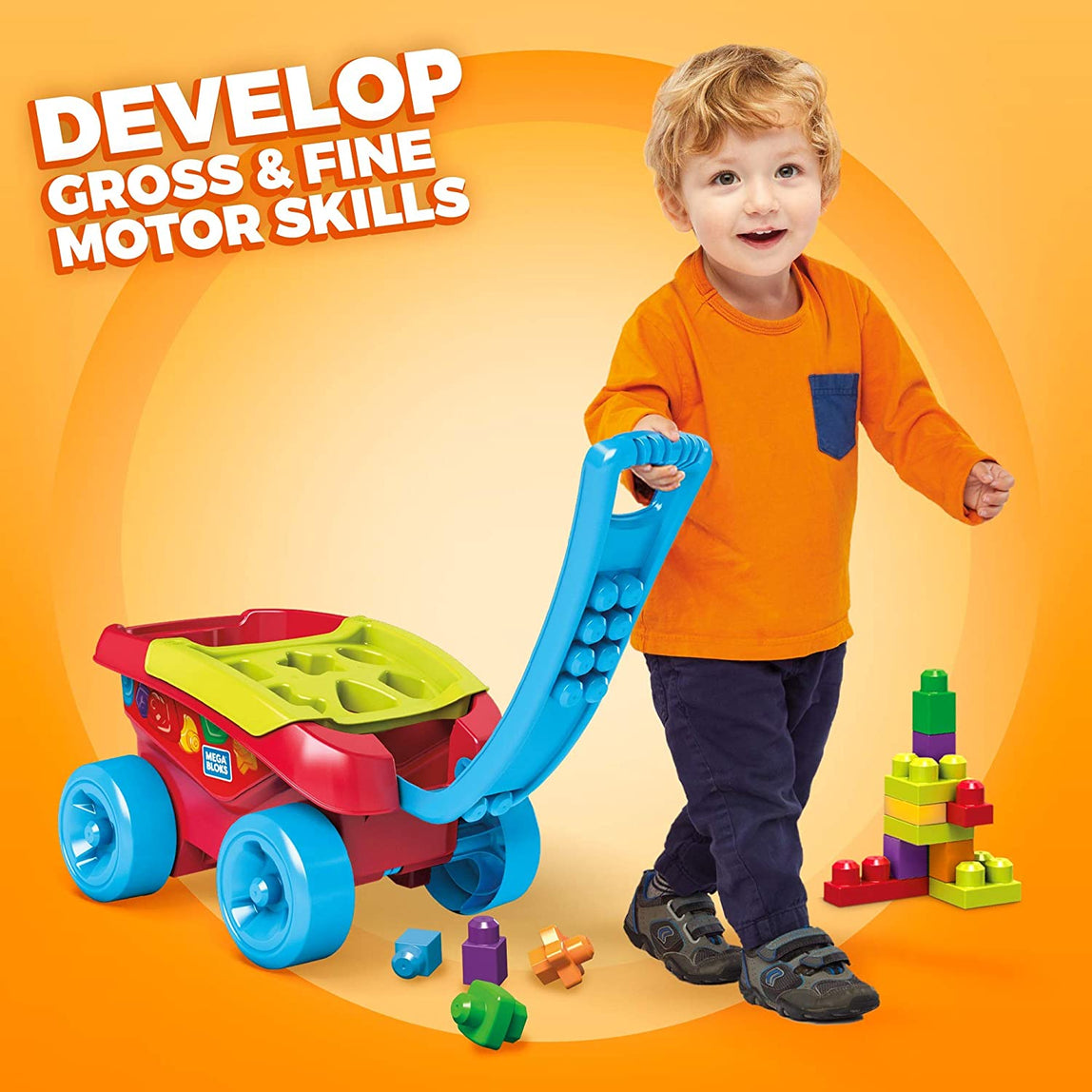 Fisher Price Mega Bloks Shape Sorting Wagon - MamaApp