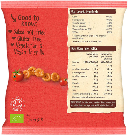 Organix Melty Tomato Slices Organic Corn Snacks