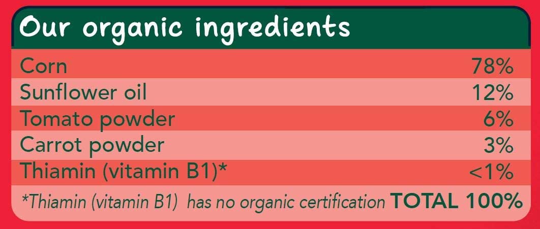 Organix Melty Tomato Slices Organic Corn Snacks