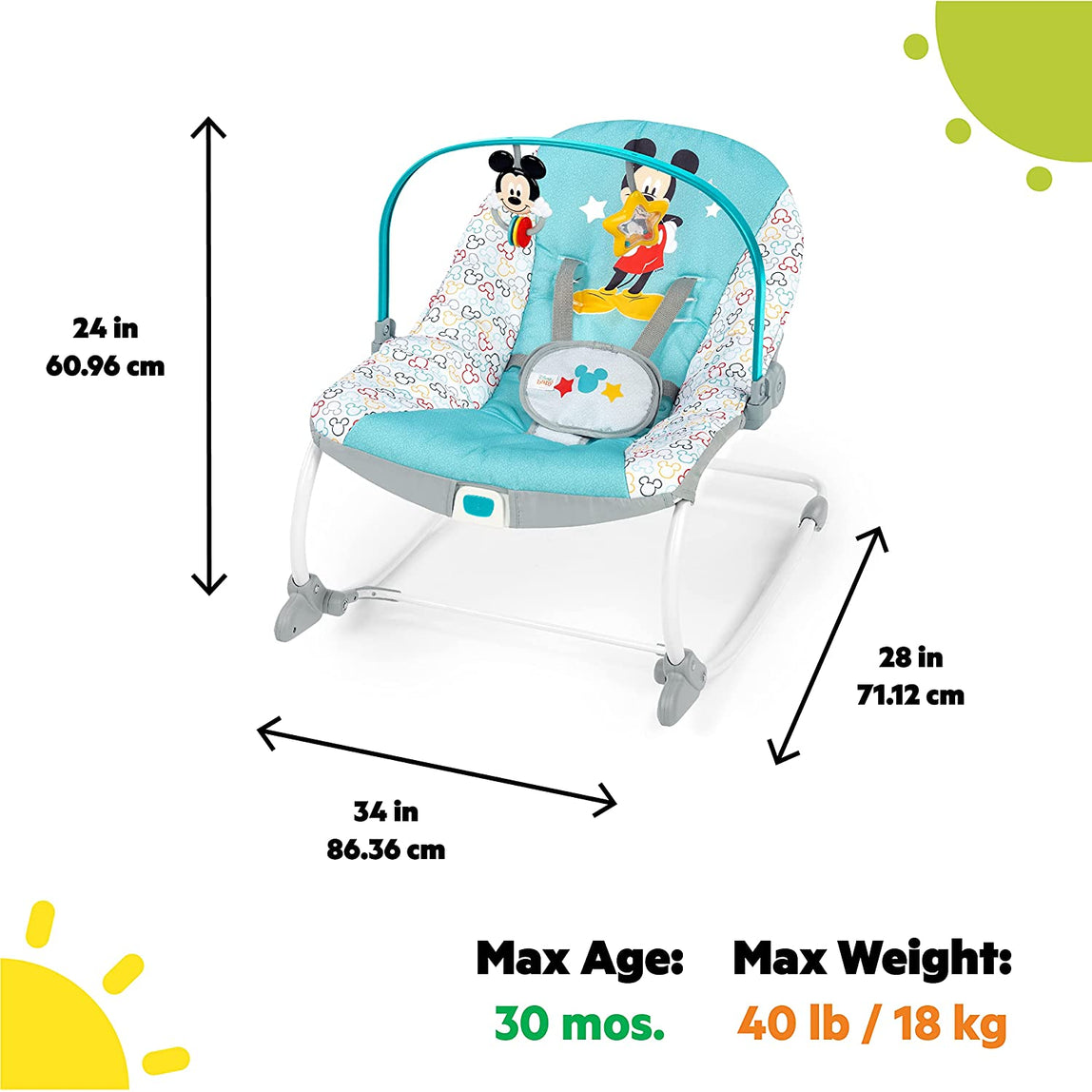 Bright Starts Mickey mouse Happy Triangles Rocker Update - MamaApp