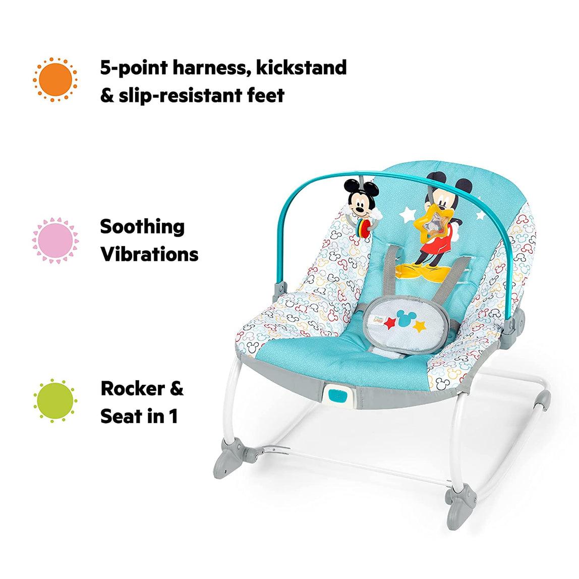 Bright Starts Mickey mouse Happy Triangles Rocker Update - MamaApp