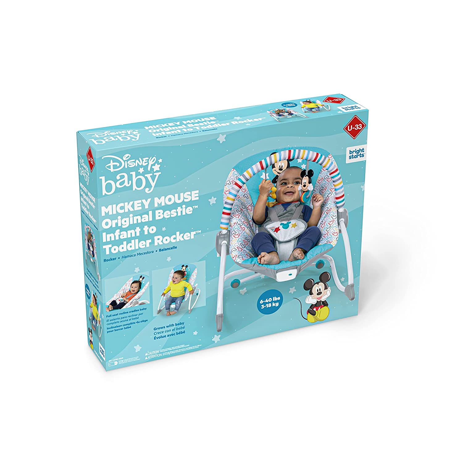 Kids2 Bright Starts Mickey Happy Triangles Rocker Update