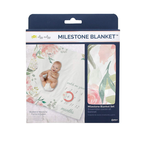 Itzy Ritzy Milestone Blanket Set - MamaApp