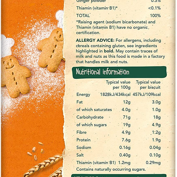 Organix Organic Mini Gingerbread Men Biscuits