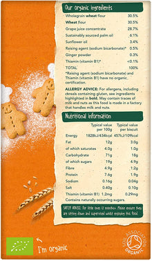 Organix Organic Mini Gingerbread Men Biscuits