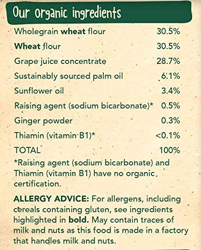 Organix Organic Mini Gingerbread Men Biscuits