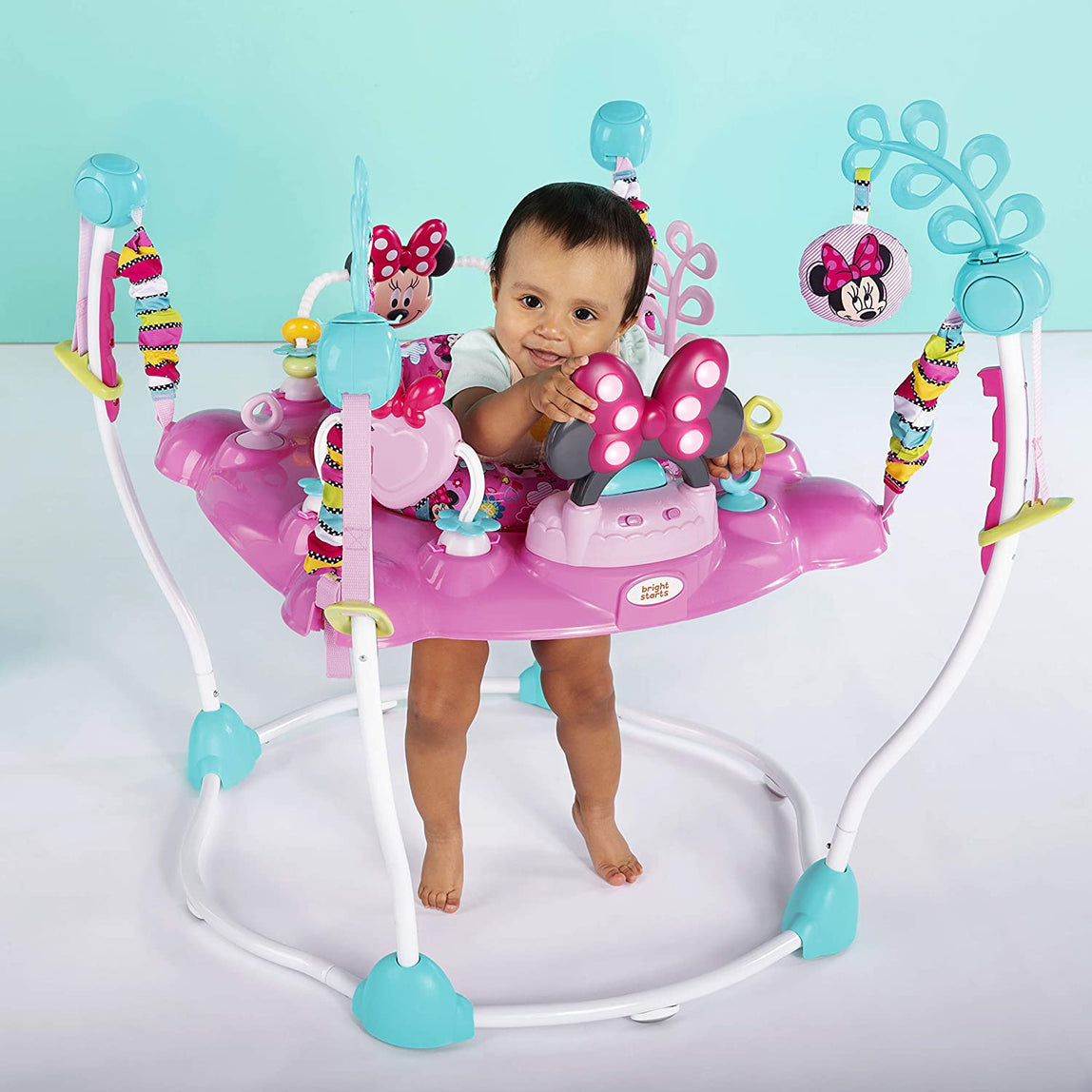 Bright Starts Disney Baby Minnie Mouse Peek-A- Boo Activity Jumper - MamaApp