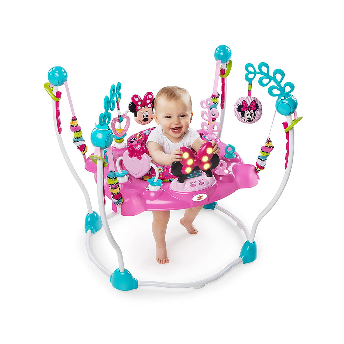 Bright Starts Disney Baby Minnie Mouse Peek-A- Boo Activity Jumper - MamaApp