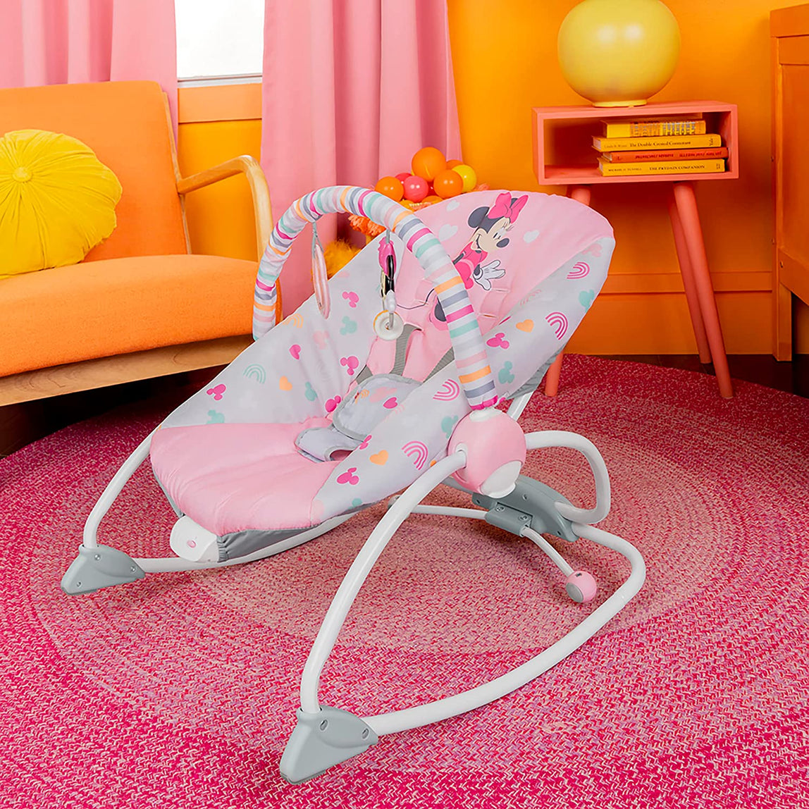 Bright Starts Minnie Stars & Stripes Rocker Update - MamaApp
