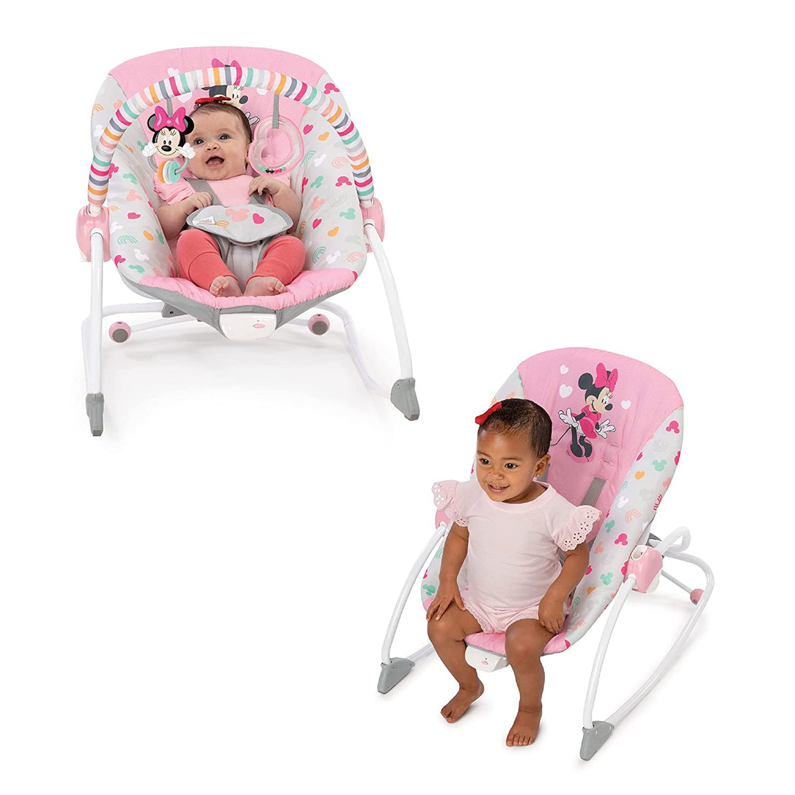 Bright Starts Minnie Stars & Stripes Rocker Update - MamaApp