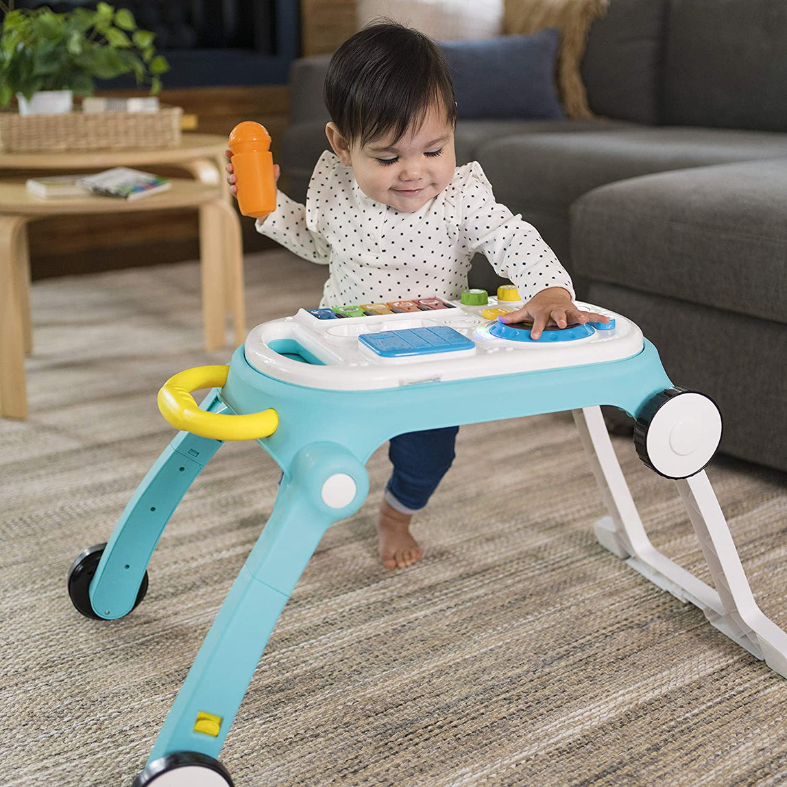Baby Einstein Musical Mix ‘N Roll 4-in-1 Push Walker, Activity Center, Toddler Table and Floor -Toy - MamaApp