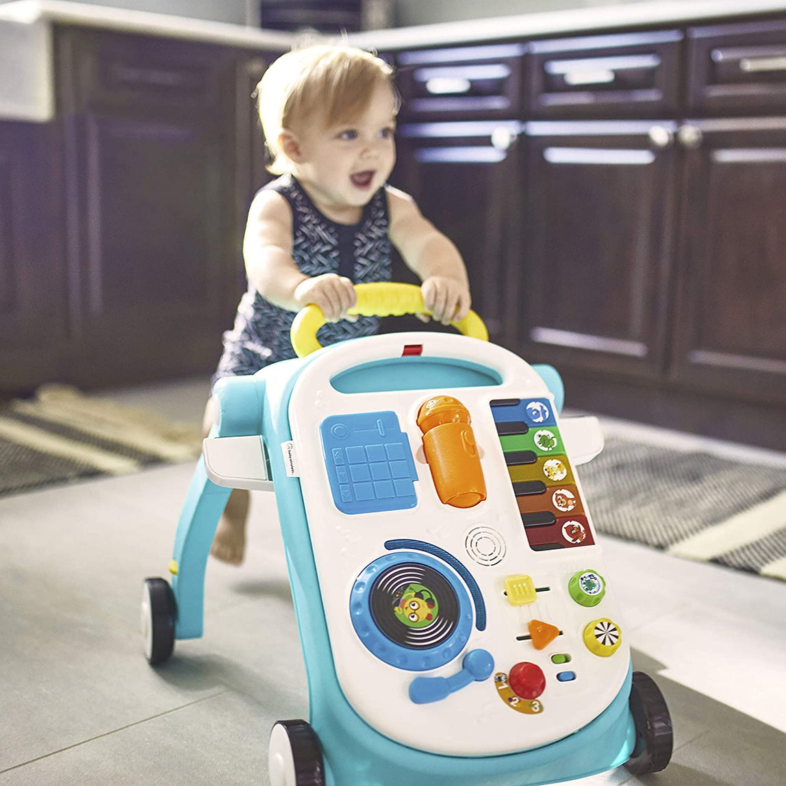 Baby Einstein Musical Mix ‘N Roll 4-in-1 Push Walker, Activity Center, Toddler Table and Floor -Toy - MamaApp