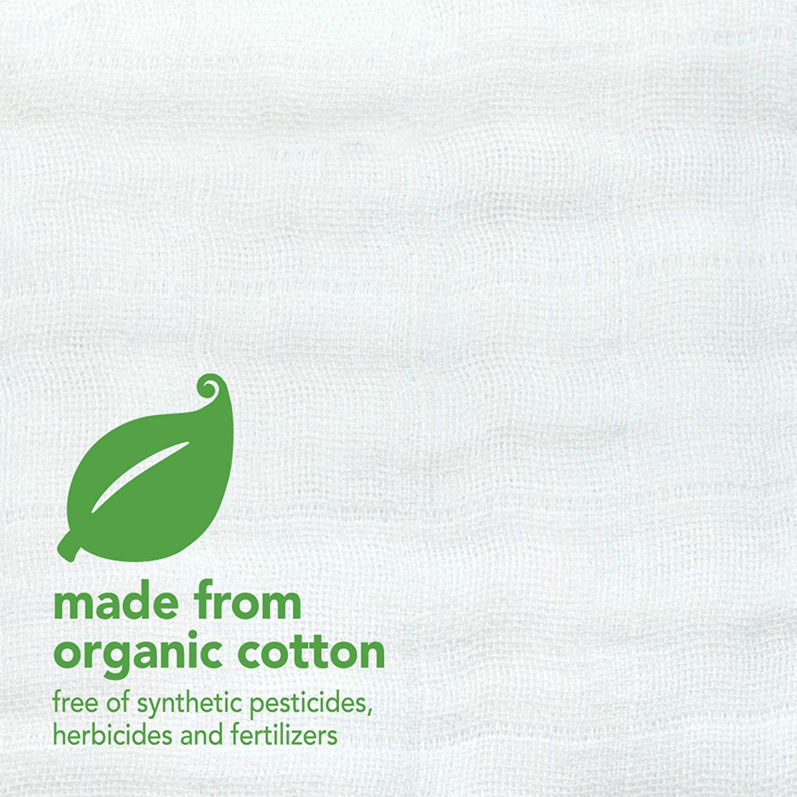Green Sprouts Muslin Burp Cloths Organic Cotton 3 Pack Set - MamaApp