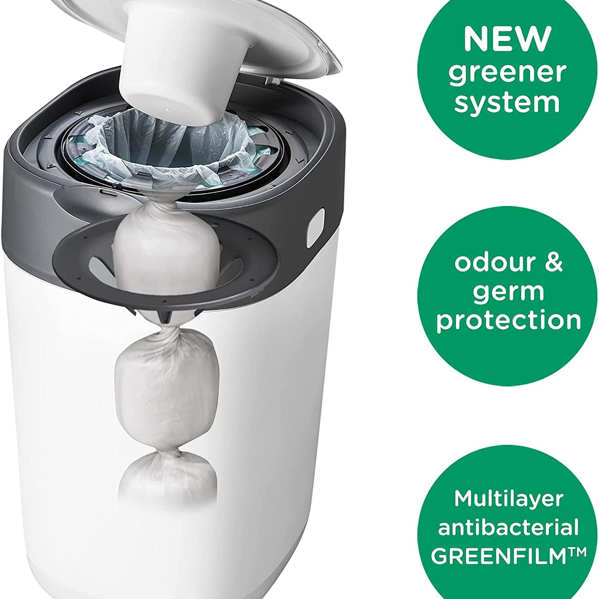 Tommee Tippee Twist & Click Advance Nappy Bin