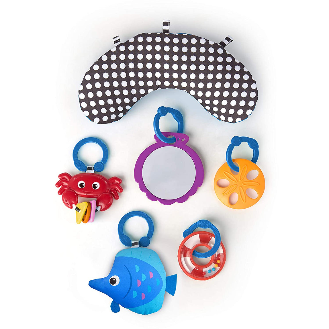 Baby Einstein Neptune Under The Seat Lights & Sounds Activity Gym & Play Mat - MamaApp