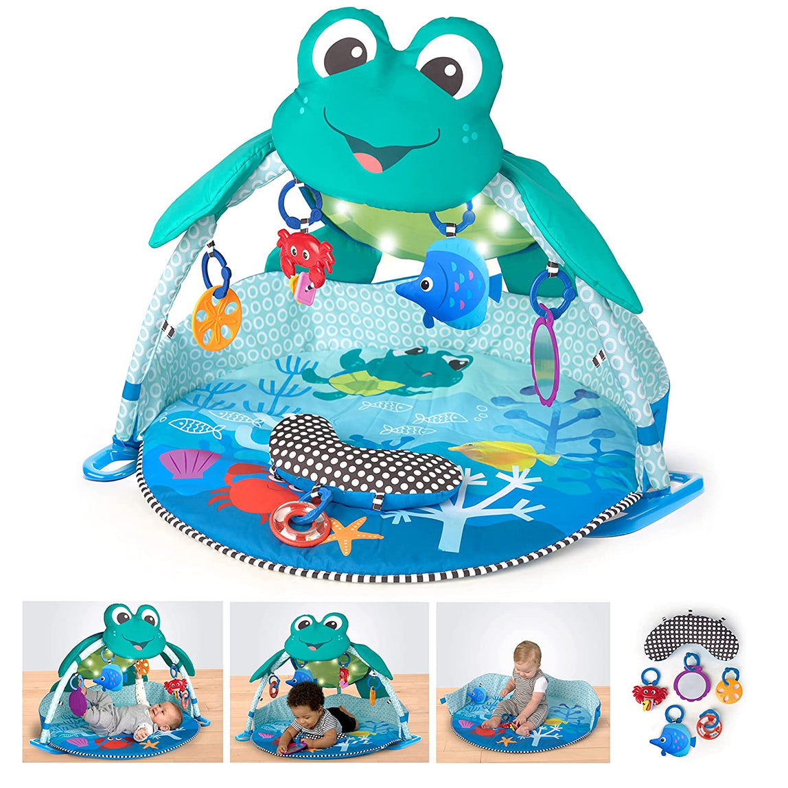 Baby Einstein Neptune Under The Seat Lights & Sounds Activity Gym & Play Mat - MamaApp