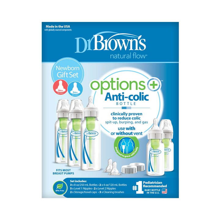 Dr Brown's Options+ Anti Colic Bottle Newborn Gift Set
