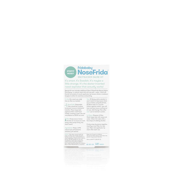 FridaBaby NoseFrida Snotsucker Saline Kit - MamaApp