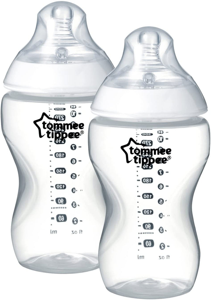 Tommee Tippee Closer To Nature PP Feeding Bottle Clear 2x340ml