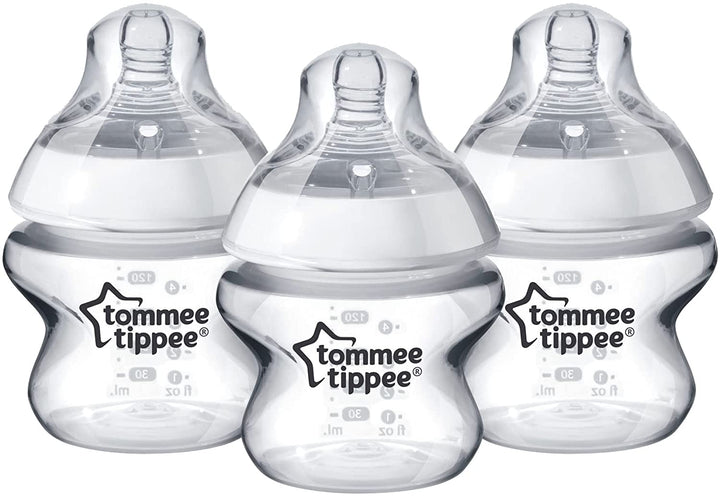 Tommee Tippee Closer To Nature PP Feeding Bottle Clear 3x150ml