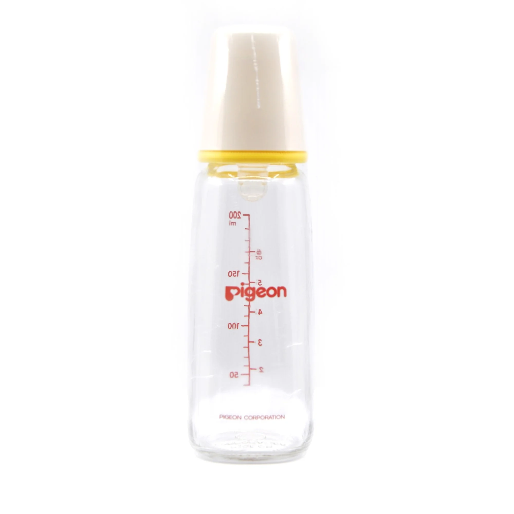Pigeon Glass Nurser K-6 200ml White - MamaApp