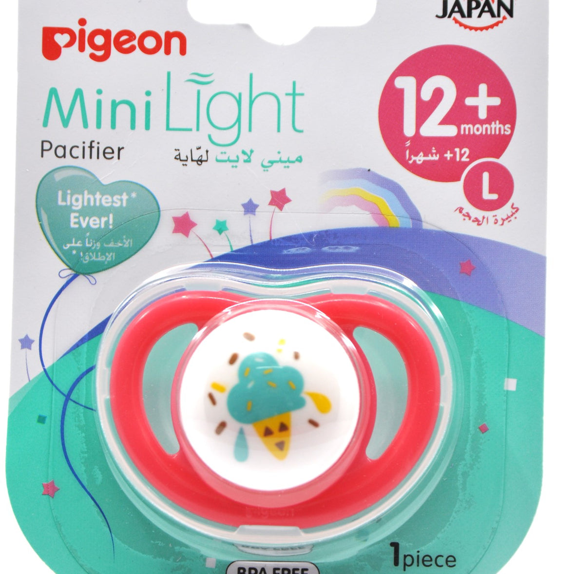 MamaApp Pigeon Mini Light Pacifier - L