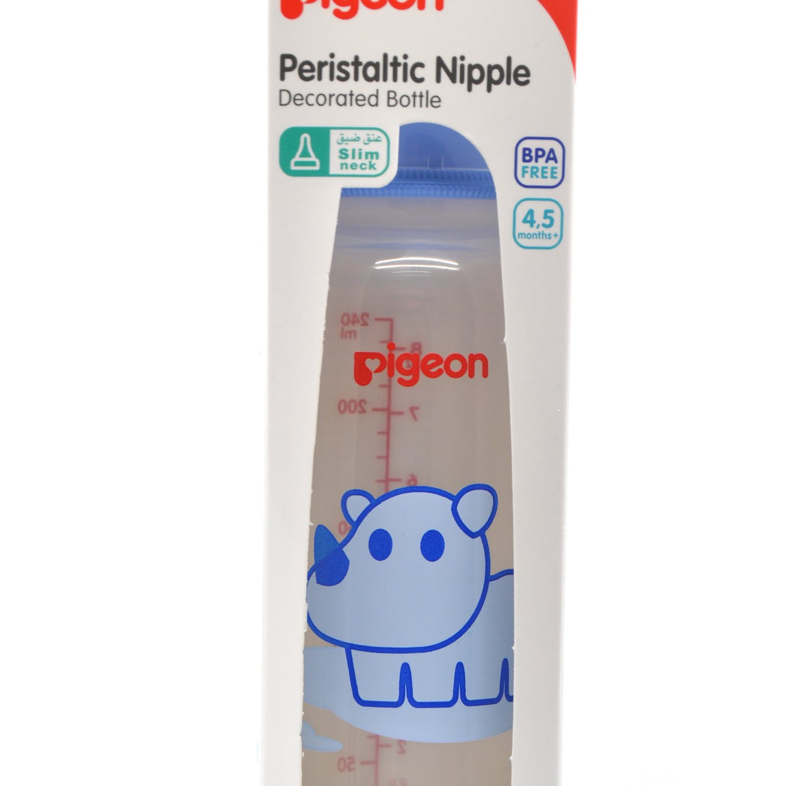 Pigeon Peristaltic Nipple Decorated Bottle - MamaApp
