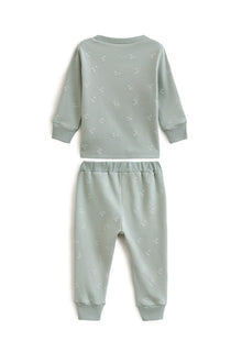 Loom Knits Pijama Set - Gray/Green