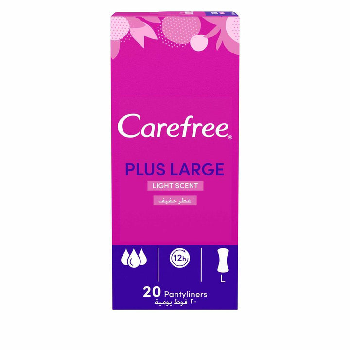 Carefree Plus Large Size Light Scent Pantyliners
