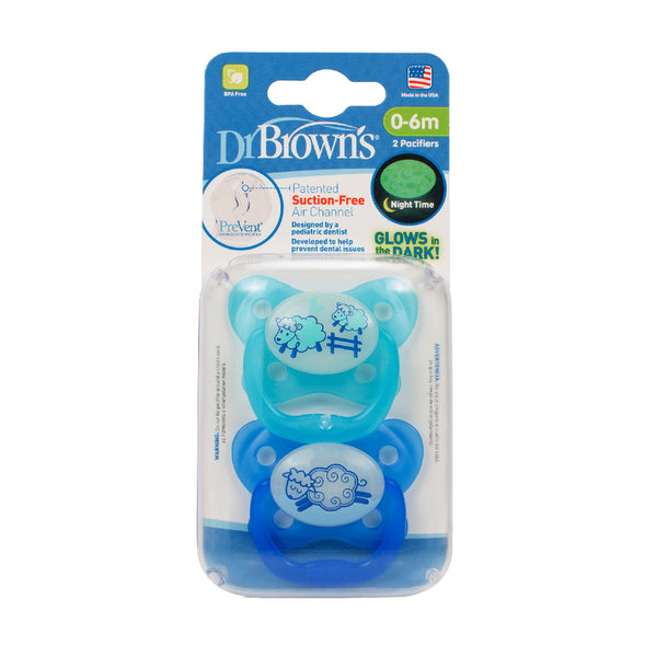 Dr. Brown's Prevent Glow in the Dark Butterfly Shield Pacifier Stage 1