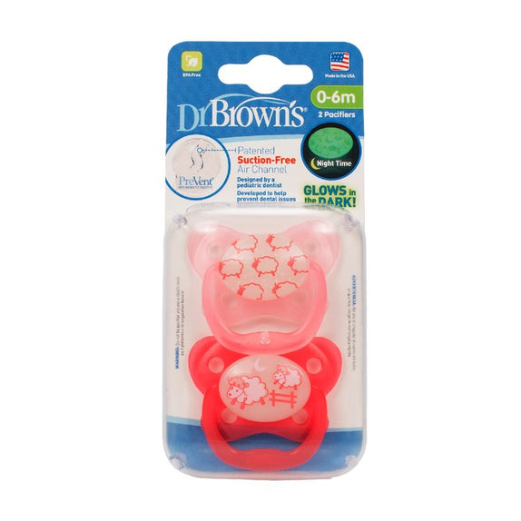 Dr. Brown's Prevent Glow in the Dark Butterfly Shield Pacifier Stage 1 - MamaApp