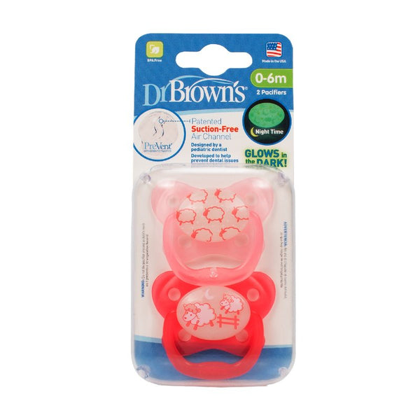 Dr. Brown's Prevent Glow in the Dark Butterfly Shield Pacifier Stage 1