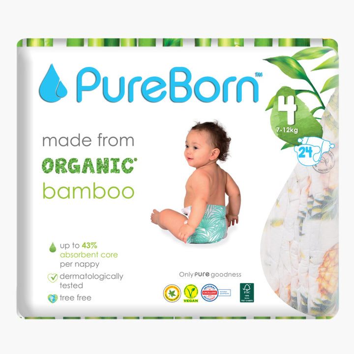 Pure Born Organic Bamboo Diapers #4