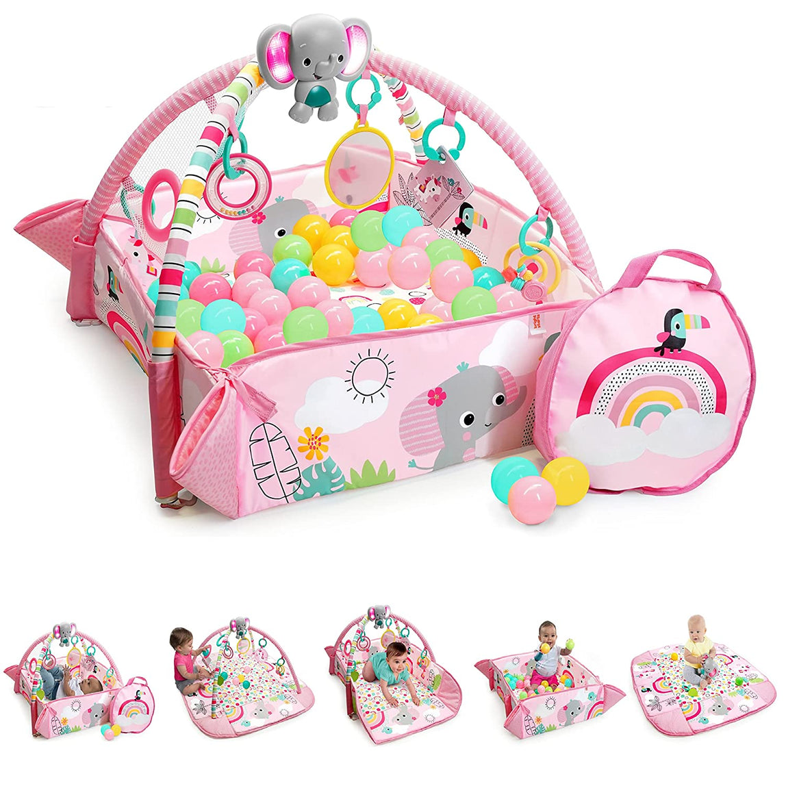 Bright Starts 5-IN-1 Your Way Ball Play Activity Gym & Ball Pit - MamaApp