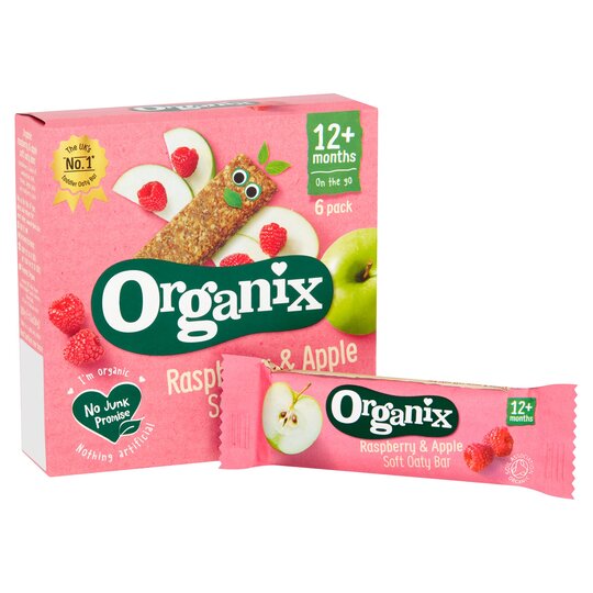 Organix Raspberry & Apple Organic Soft Oaty Bars