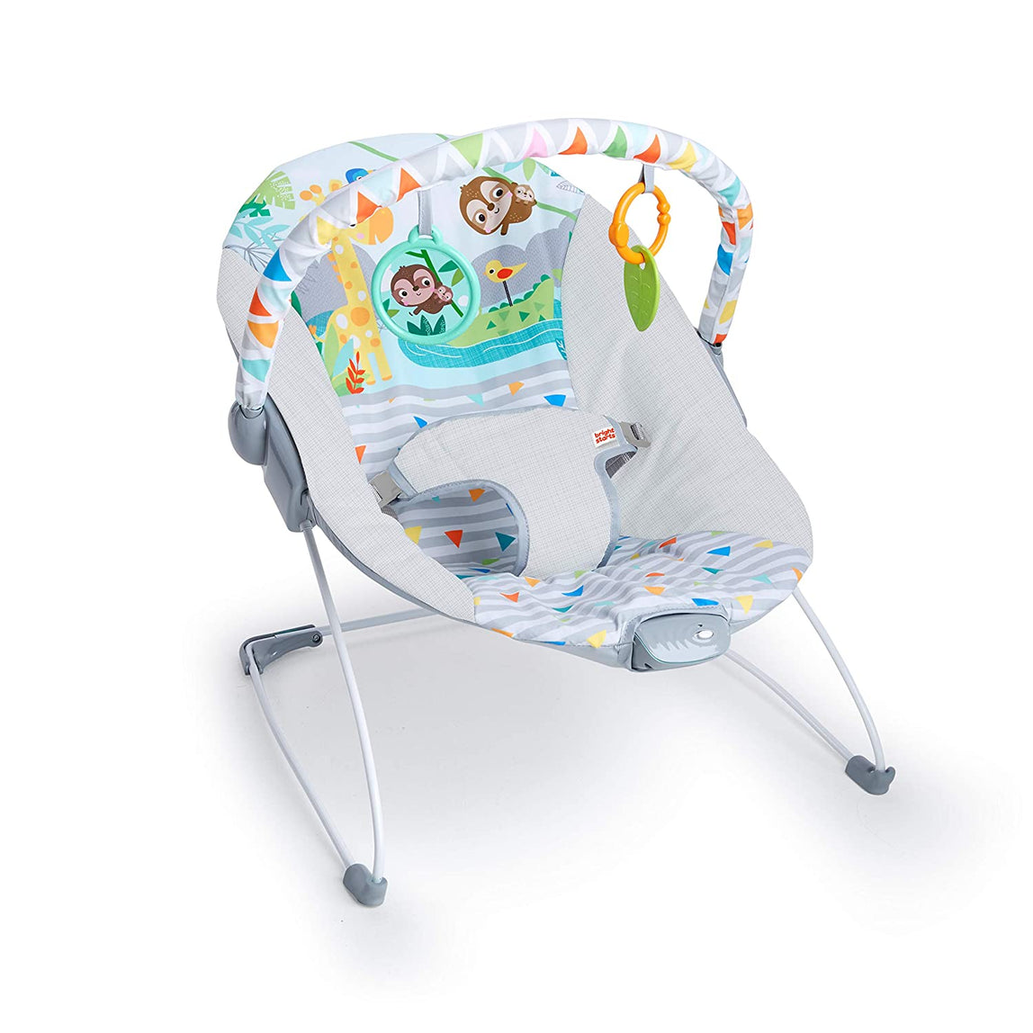 Bright Starts Safari Fun Vibrating Bouncer - MamaApp
