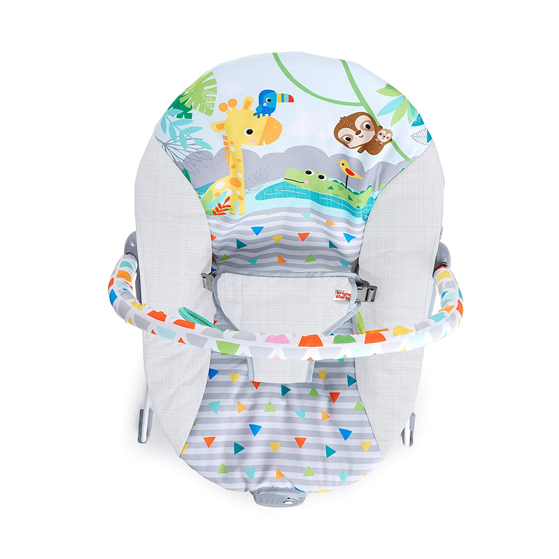 Bright Starts Safari Fun Vibrating Bouncer - MamaApp