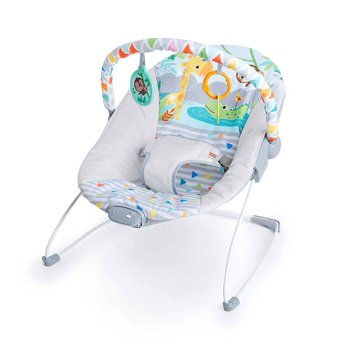 Bright Starts Safari Fun Vibrating Bouncer - MamaApp