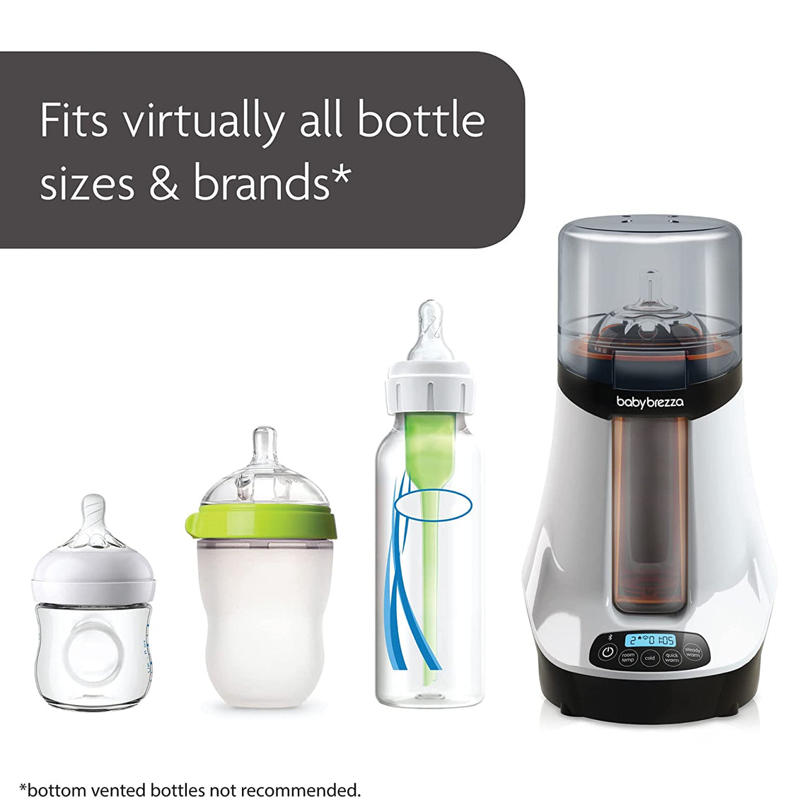 Baby Brezza Safe & Smart Electric Baby Bottle Warmer - MamaApp