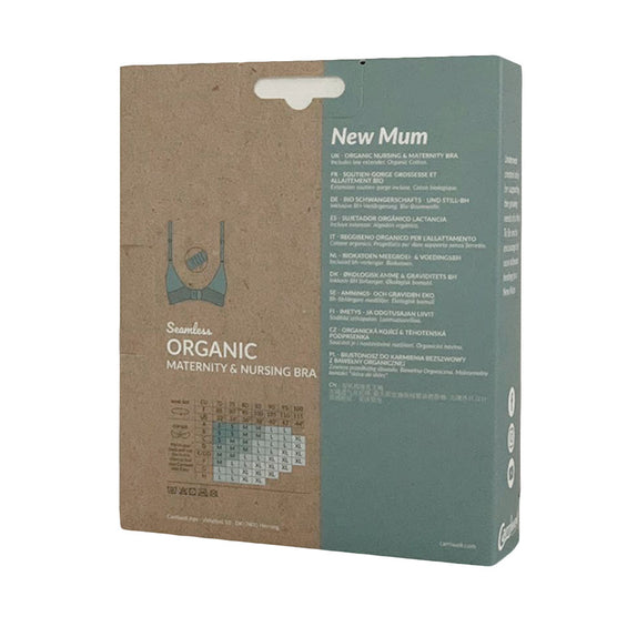 Carriwell Seamless Organic Maternity & Nursing Bra - Black - MamaApp