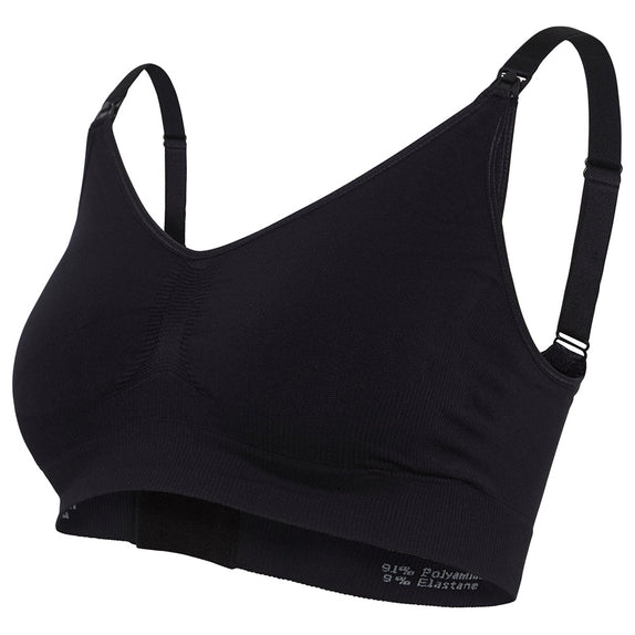 Carriwell Seamless Original Maternity & Nursing Bra - Black - MamaApp
