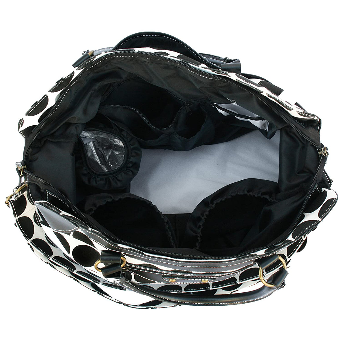 Ryco Sienna Nursery Bag - Black Polka