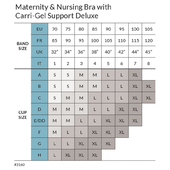 Carriwell Seamless Maternity & Nursing Bra with Carri-Gel Support - Honey